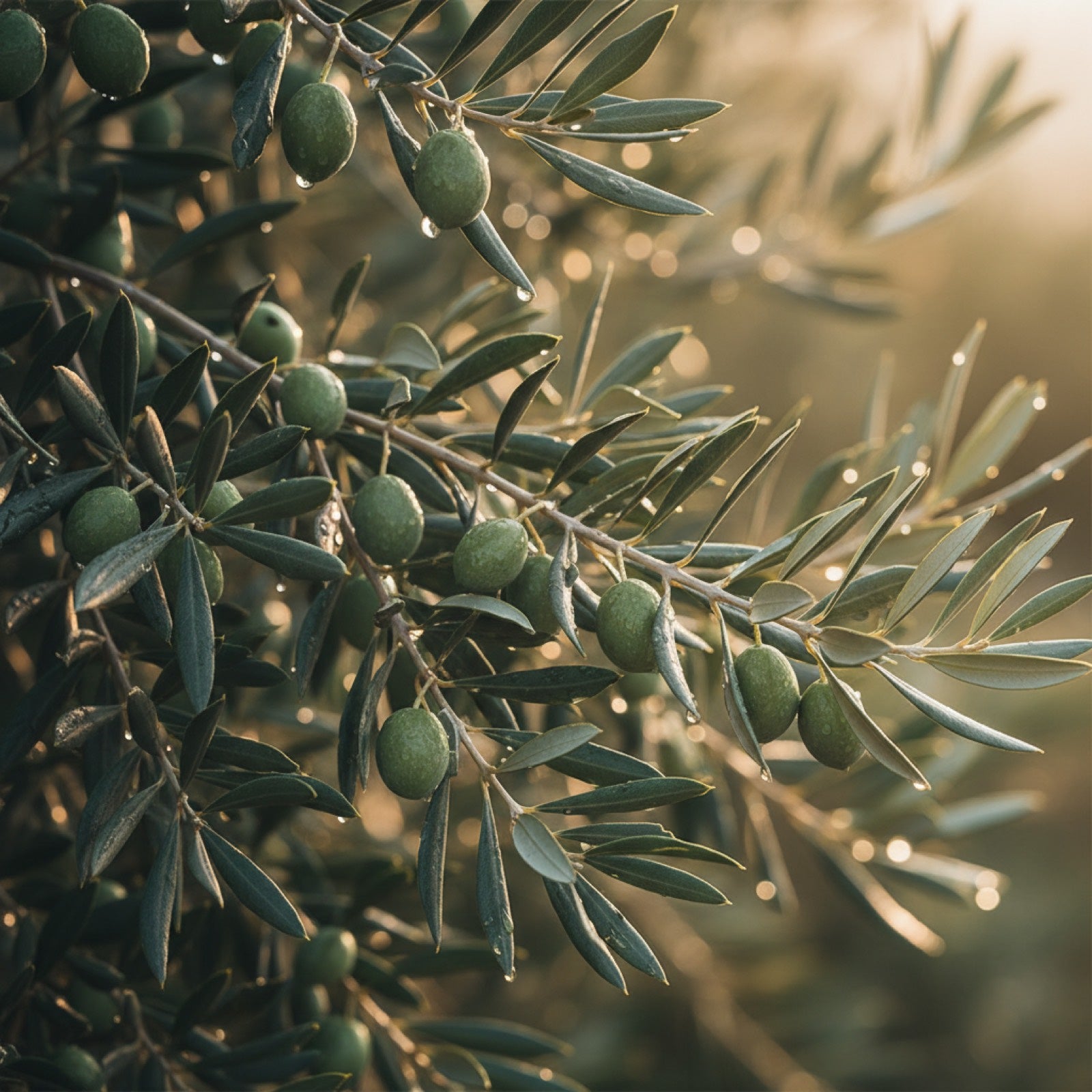 Close-up of olive branches